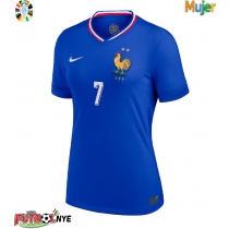 Camiseta Francia Antoine Griezmann #7 Primera Equipación para mujer Eurocopa 2024 manga corta